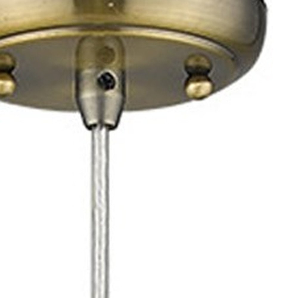 Solea 1-Light Antique Brass Pendant HomeRoots