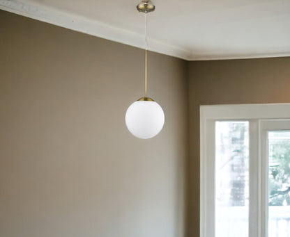 Solea 1-Light Antique Brass Pendant HomeRoots