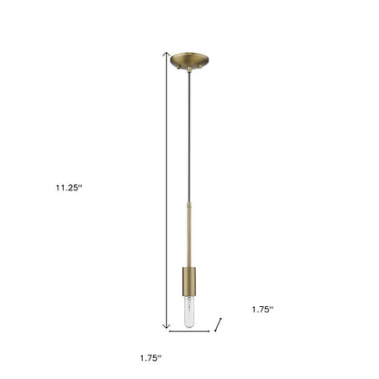 Dull Gold Mini Pendant Hanging Light HomeRoots