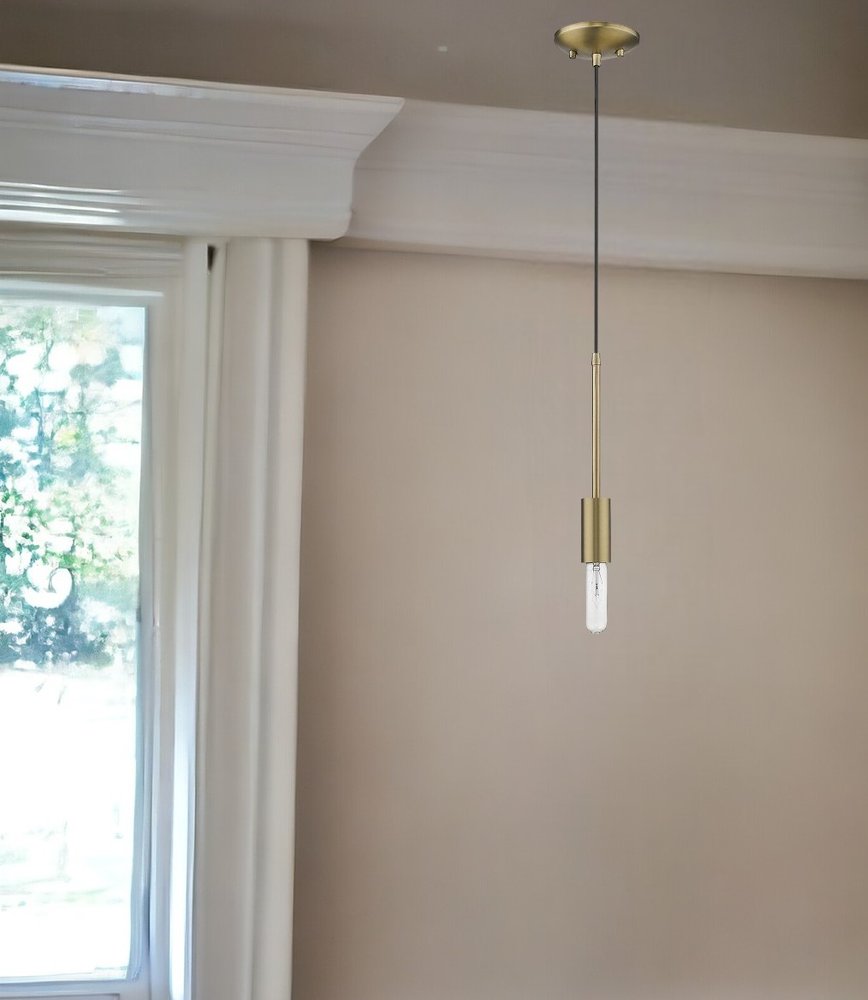 Dull Gold Mini Pendant Hanging Light HomeRoots