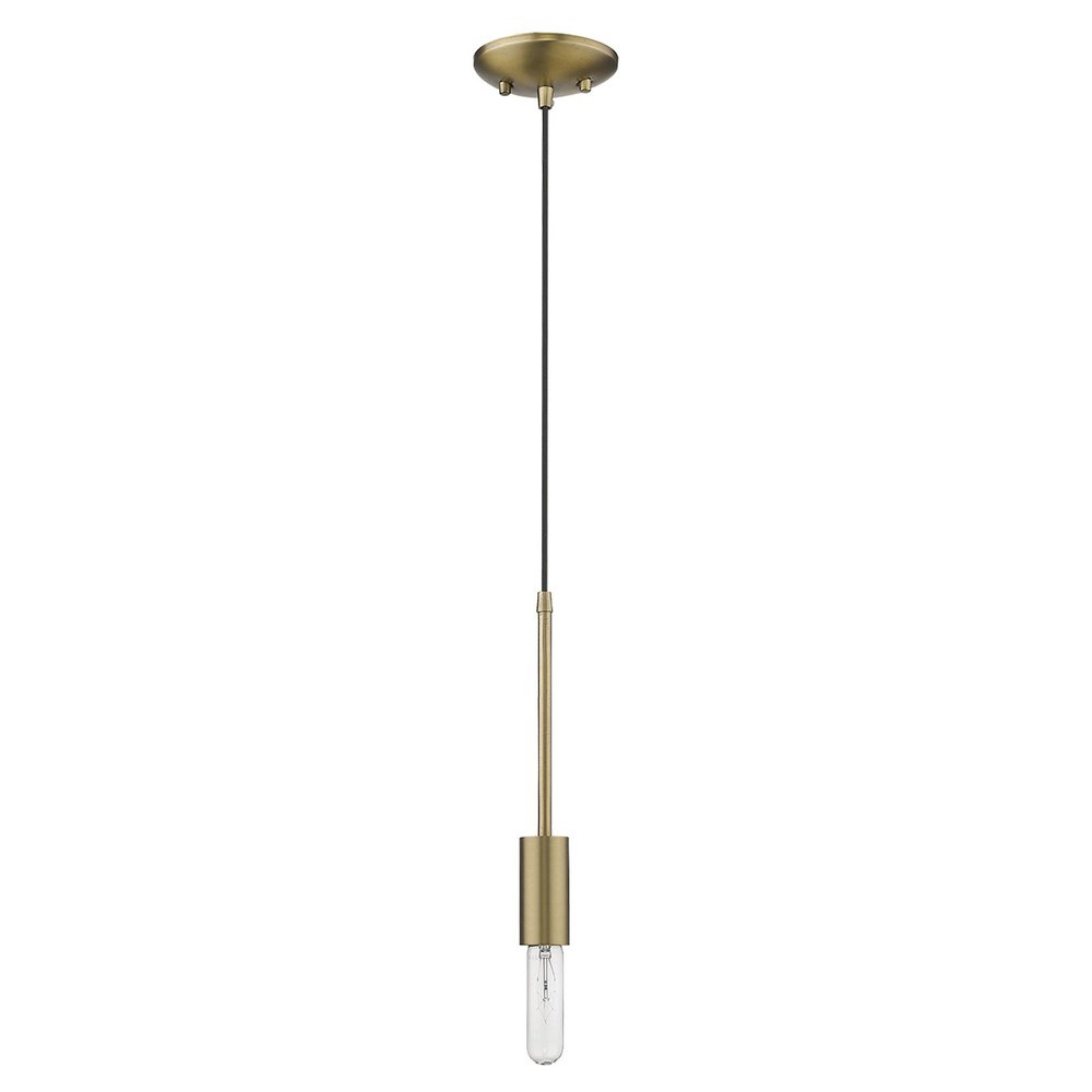 Dull Gold Mini Pendant Hanging Light — view 1