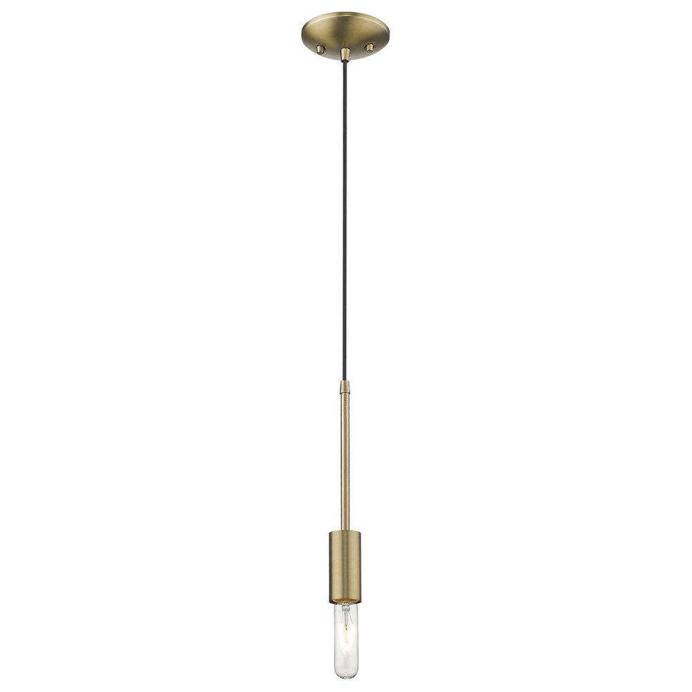 Dull Gold Mini Pendant Hanging Light — view 2