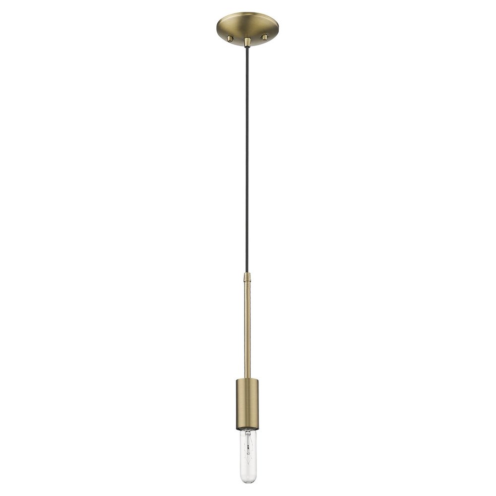 Dull Gold Mini Pendant Hanging Light — view 3