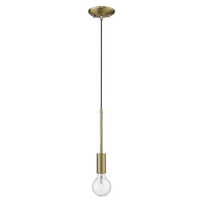 Dull Gold Mini Pendant Hanging Light HomeRoots