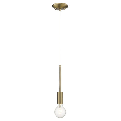 Dull Gold Mini Pendant Hanging Light HomeRoots