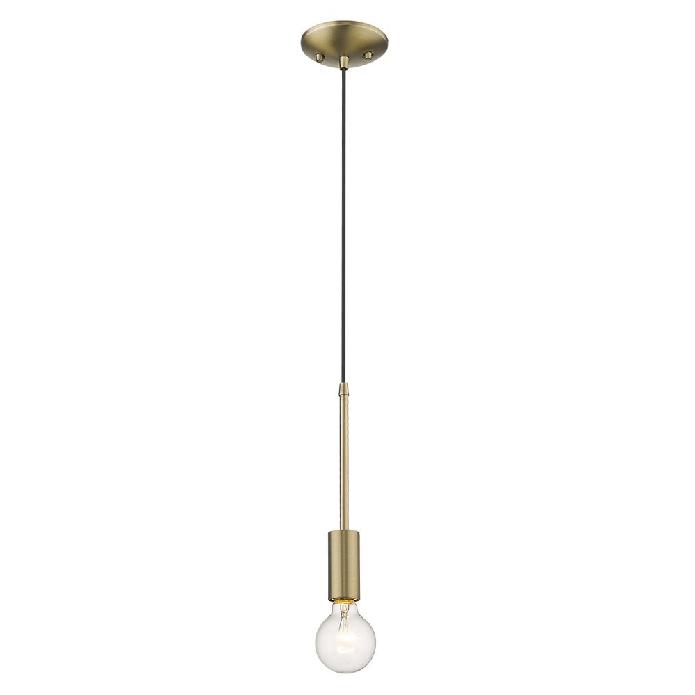 Dull Gold Mini Pendant Hanging Light — view 9
