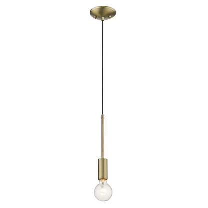 Dull Gold Mini Pendant Hanging Light HomeRoots