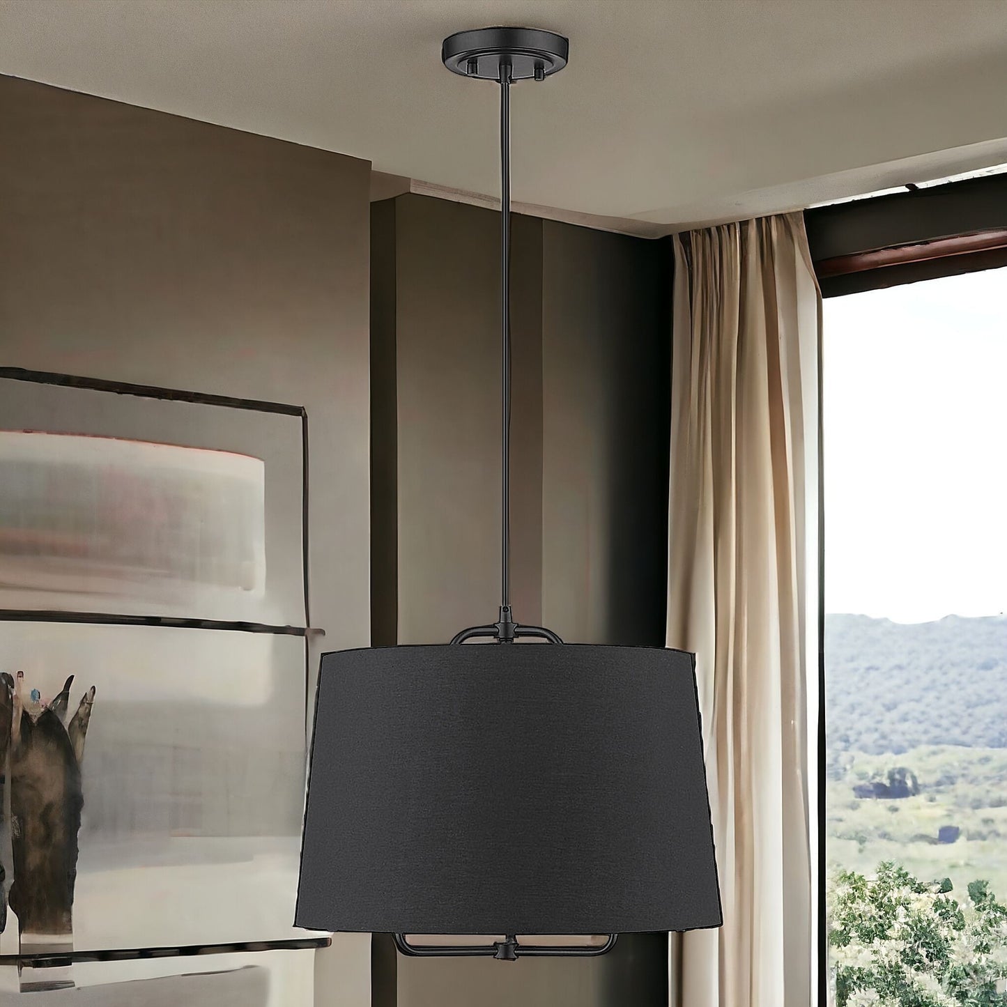 Lamia 1-Light Matte Black Mini Pendant