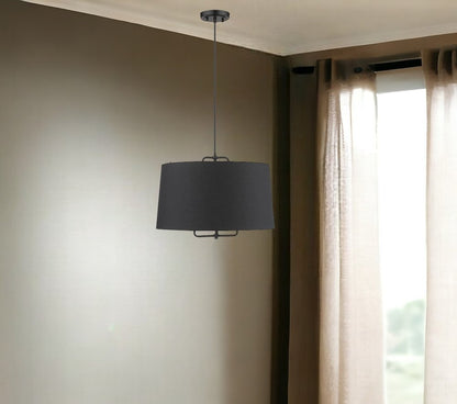 Lamia 3-Light Matte Black Mini Pendant HomeRoots