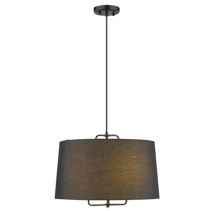 Lamia 3-Light Matte Black Mini Pendant HomeRoots