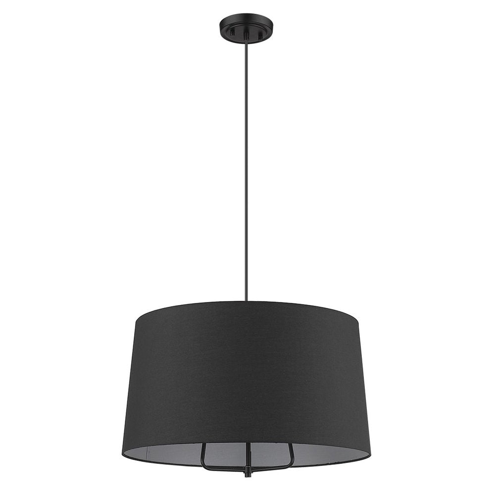 Lamia 3-Light Matte Black Mini Pendant HomeRoots