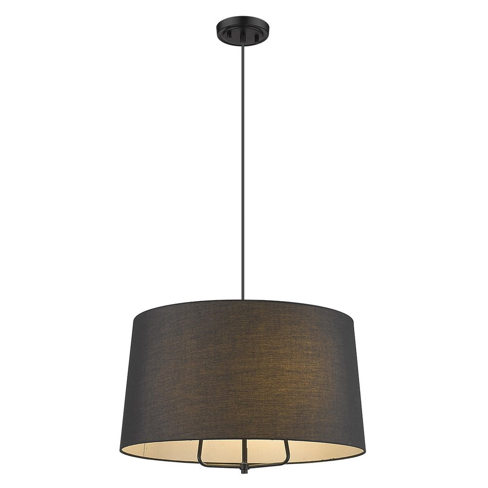 Lamia 3-Light Matte Black Mini Pendant HomeRoots