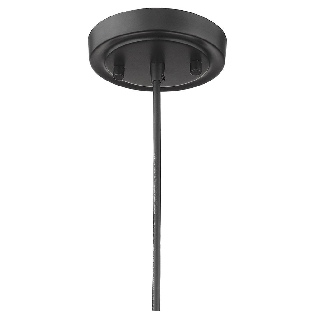Lamia 3-Light Matte Black Mini Pendant HomeRoots