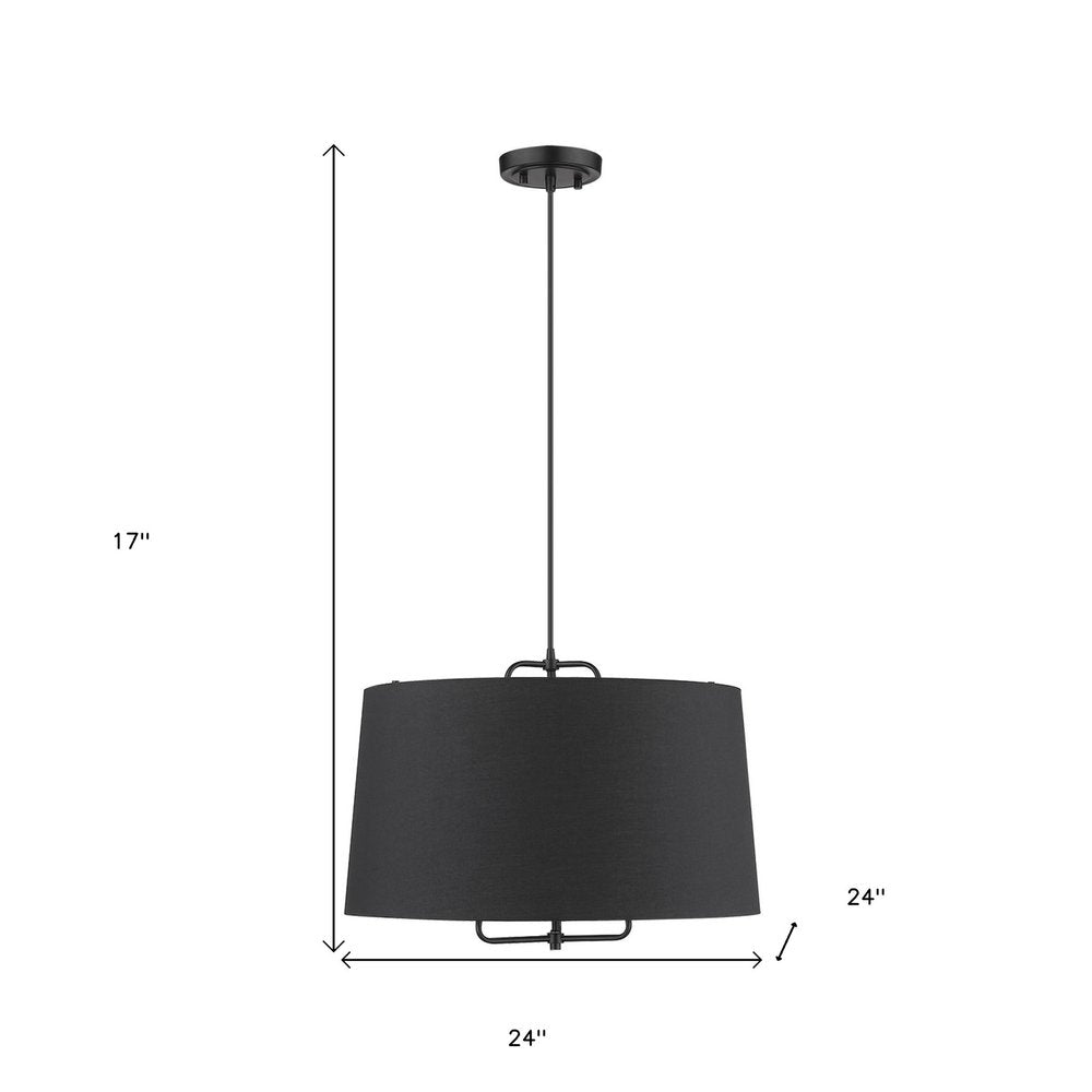 Lamia 3-Light Matte Black Mini Pendant HomeRoots