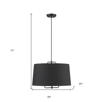Lamia 3-Light Matte Black Mini Pendant HomeRoots