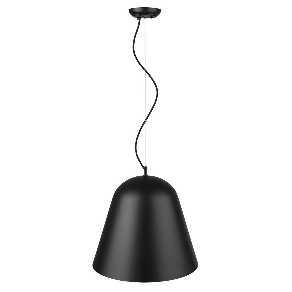 Knell 1-Light Matte Black Pendant HomeRoots