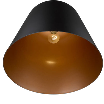 Knell 1-Light Matte Black Pendant HomeRoots