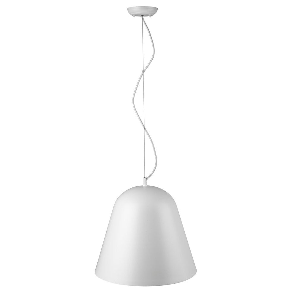Knell 1-Light White Pendant HomeRoots