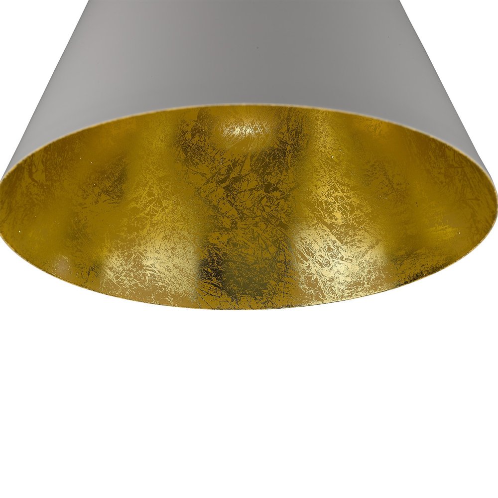 Knell 1-Light White Pendant HomeRoots