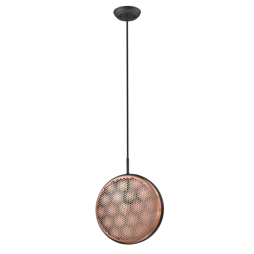 Tholos 1-Light Matte Black Pendant HomeRoots