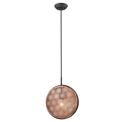 Tholos 1-Light Matte Black Pendant HomeRoots