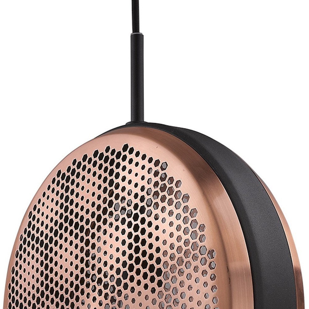 Tholos 1-Light Matte Black Pendant HomeRoots