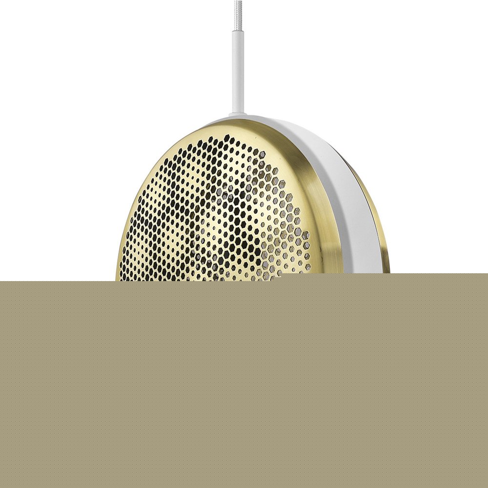 Tholos 1-Light White Pendant HomeRoots