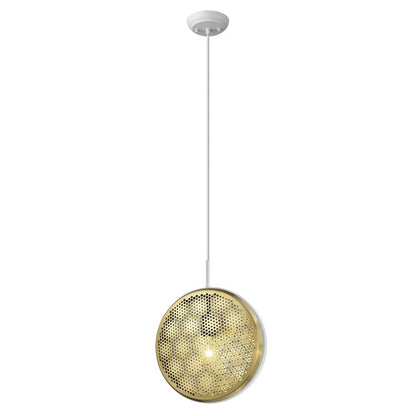 Tholos 1-Light White Pendant HomeRoots