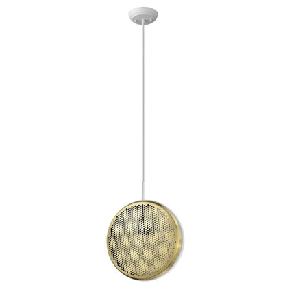 Tholos 1-Light White Pendant HomeRoots