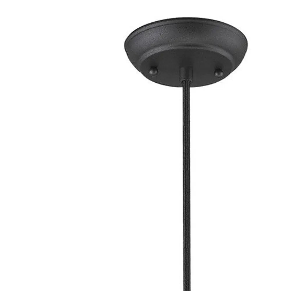 Tholos 1-Light Matte Black Pendant HomeRoots