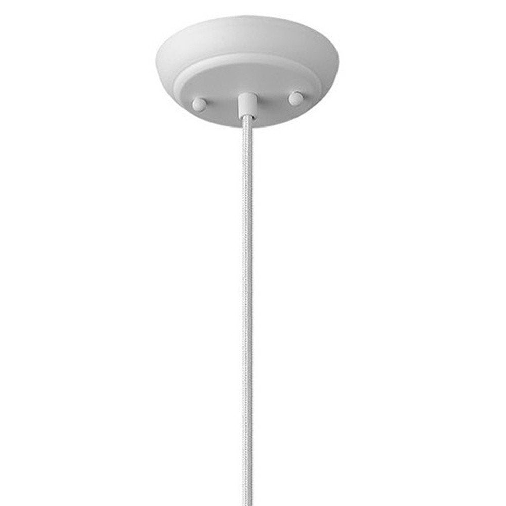 Tholos 1-Light White Pendant HomeRoots