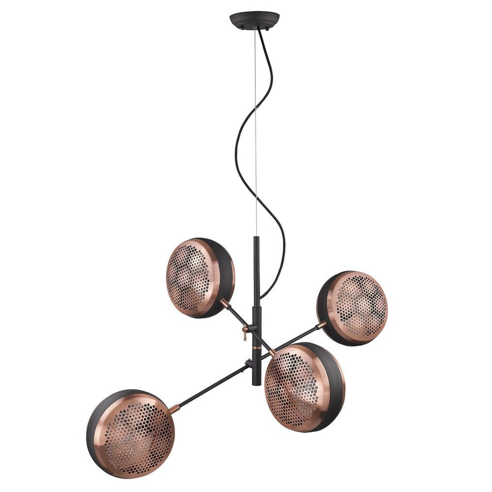 Tholos 4-Light Matte Black Pendant — view 1