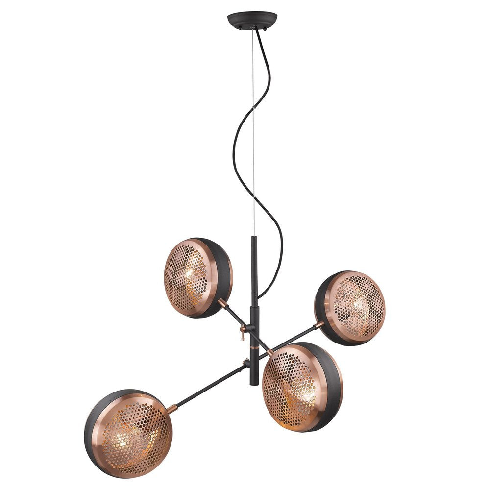 Tholos 4-Light Matte Black Pendant — view 2