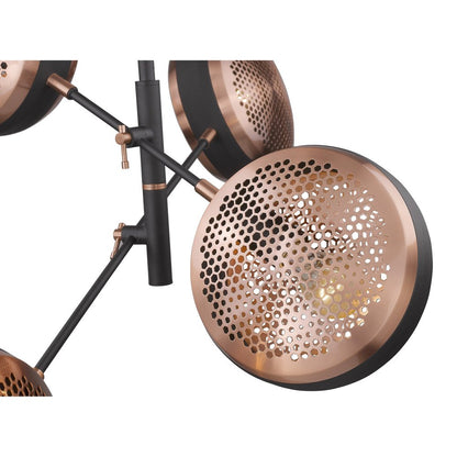 Tholos 4-Light Matte Black Pendant HomeRoots
