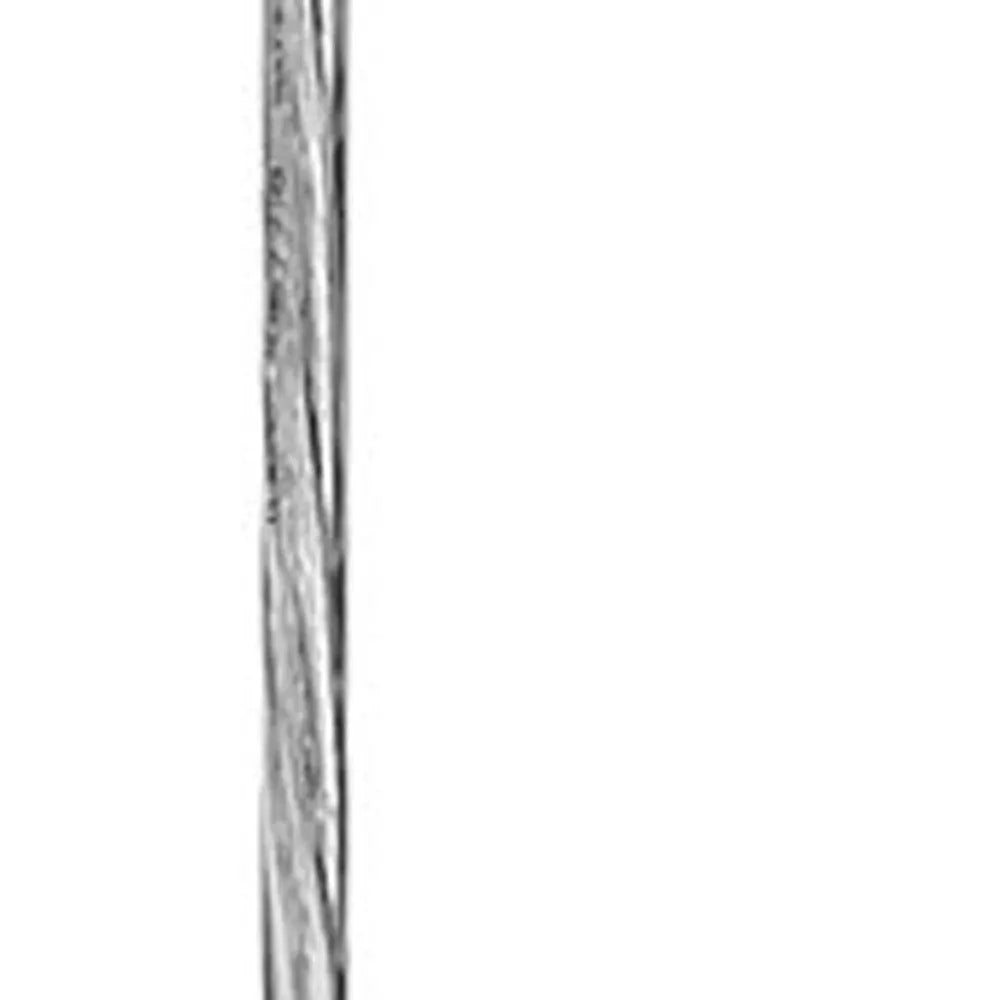 Glass and Silver Mesh Shade Hanging Light HomeRoots