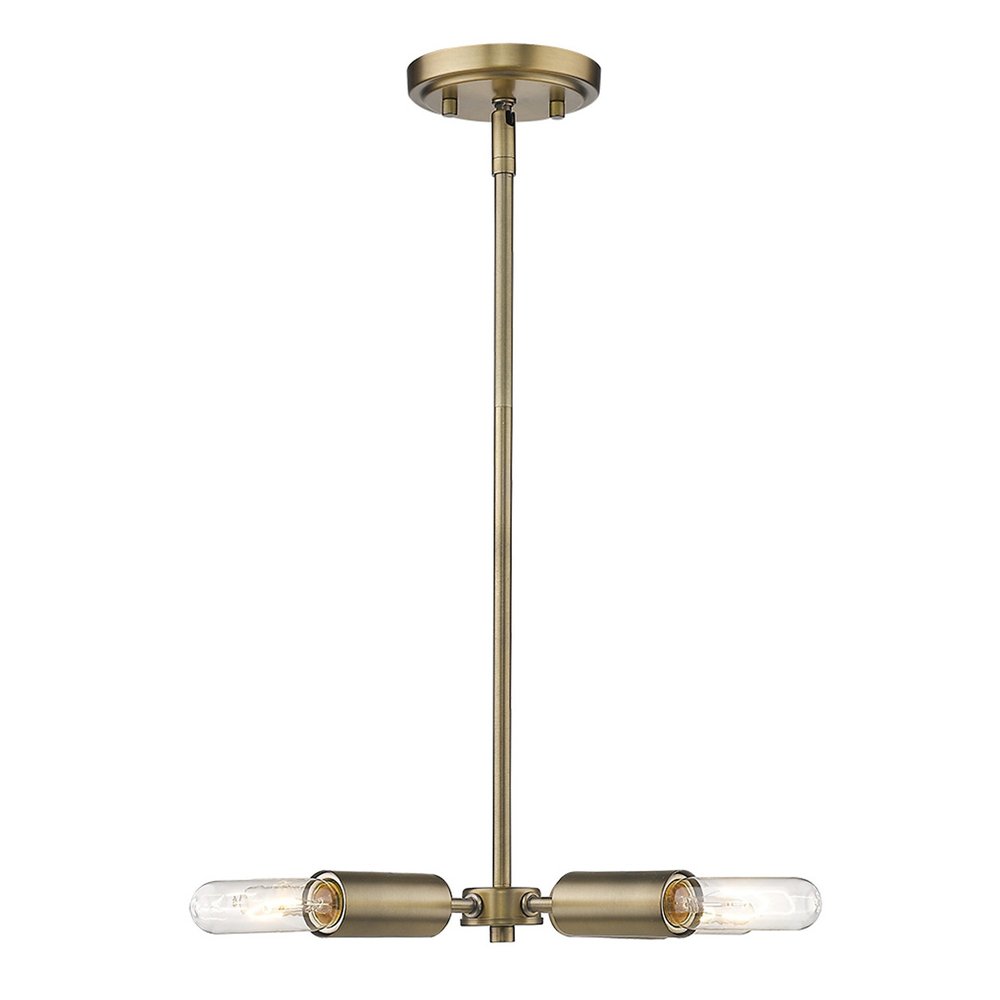 Gold Four Light Metal Dimmable Chandelier — view 4