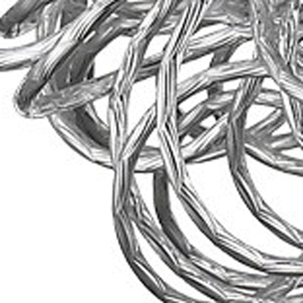 Mingle 3-Light Polished Chrome Pendant With Faceted Chrome Aluminum Wire Shade HomeRoots