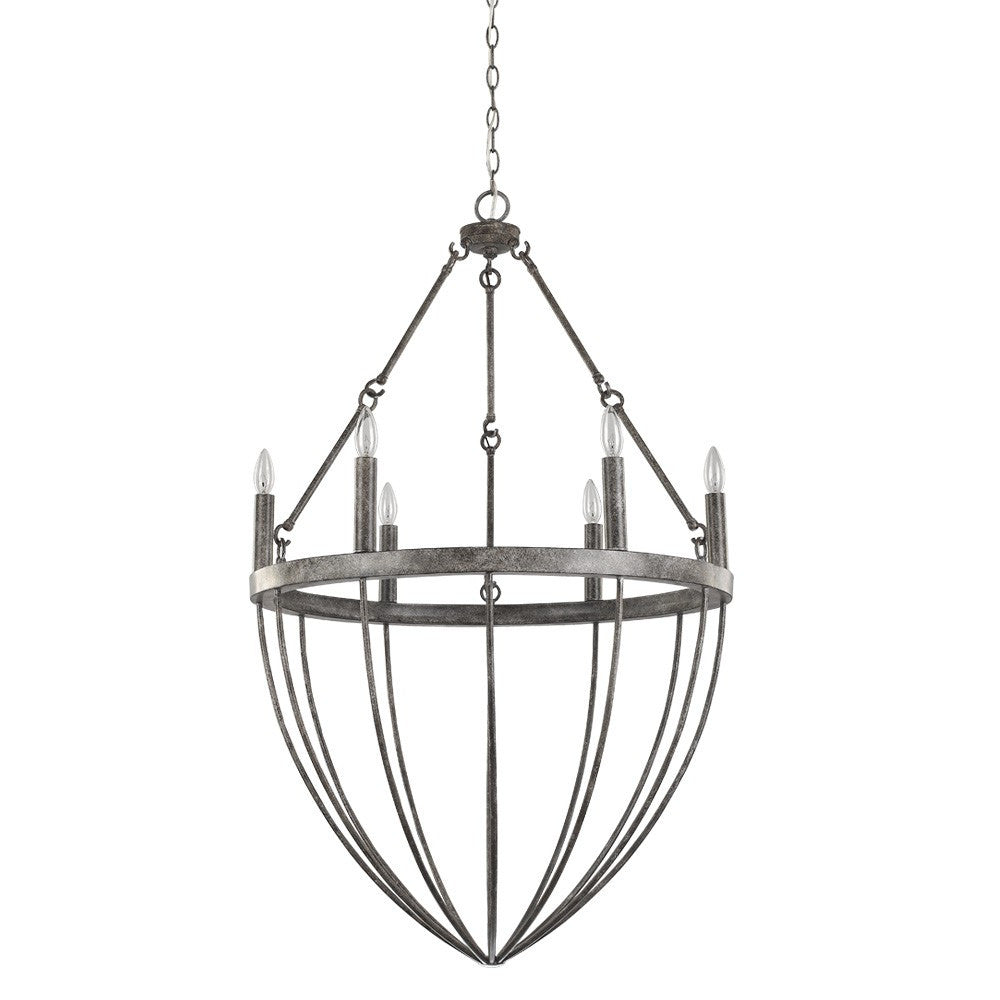 Harlow 6-Light Ash Chandelier