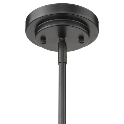 Amoret 5-Light Matte Black Convertible Pendant HomeRoots