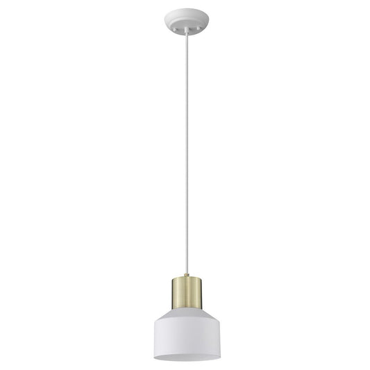 White and Gold Pendant Hanging Light HomeRoots