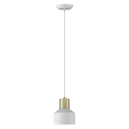 White and Gold Pendant Hanging Light HomeRoots
