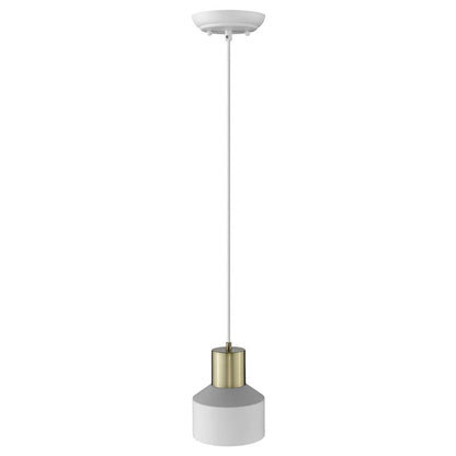 White and Gold Pendant Hanging Light HomeRoots