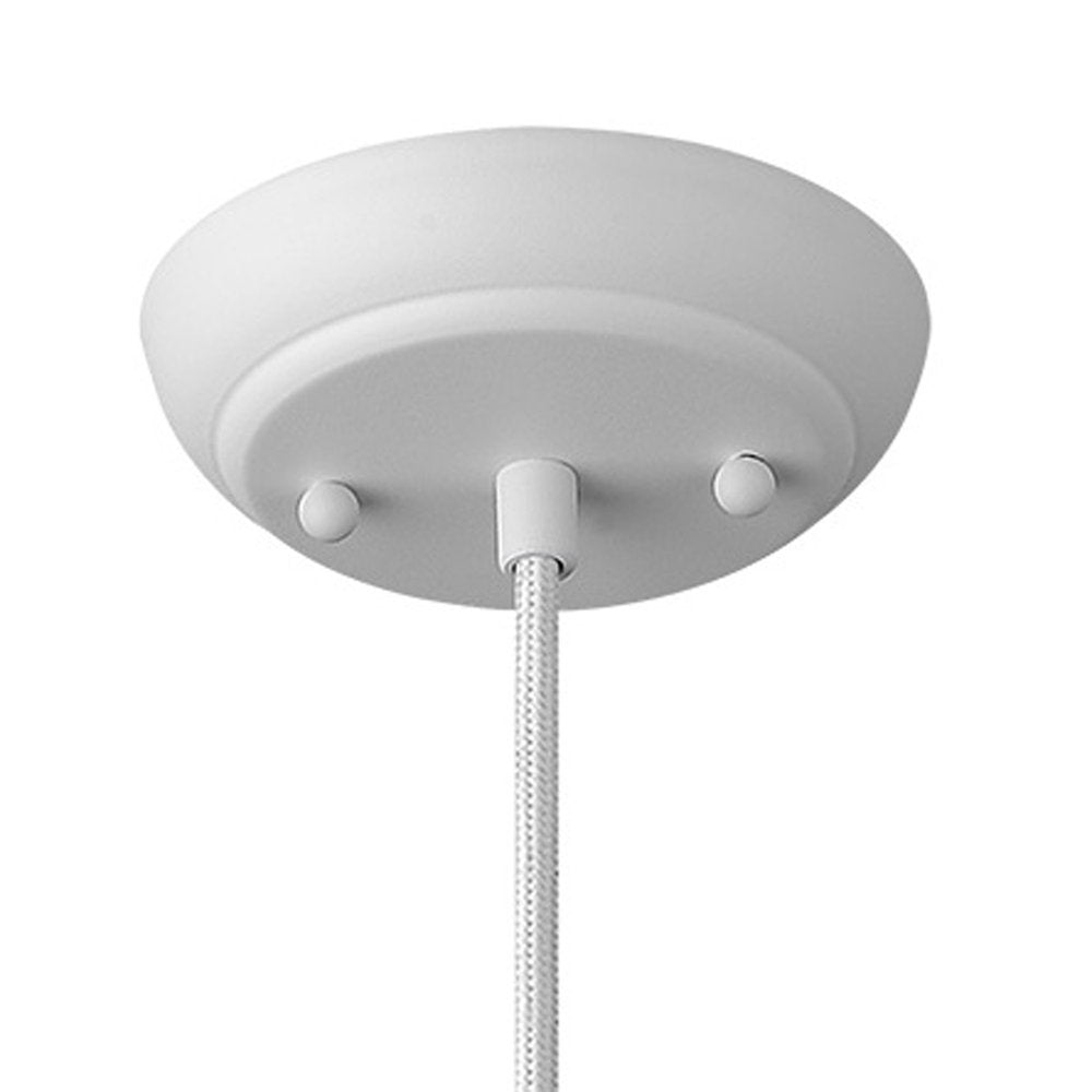 Hedron 1-Light White Pendant HomeRoots
