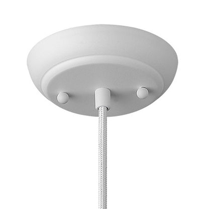 Hedron 1-Light White Pendant HomeRoots