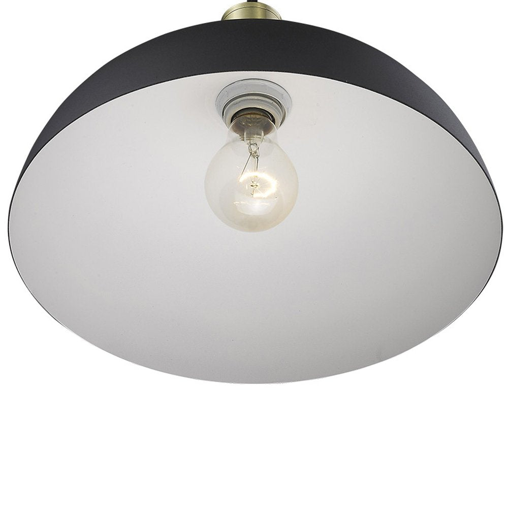 Ingo 1-Light Matte Black Pendant HomeRoots
