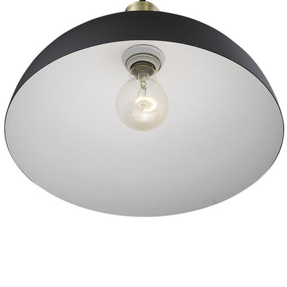 Ingo 1-Light Matte Black Pendant HomeRoots