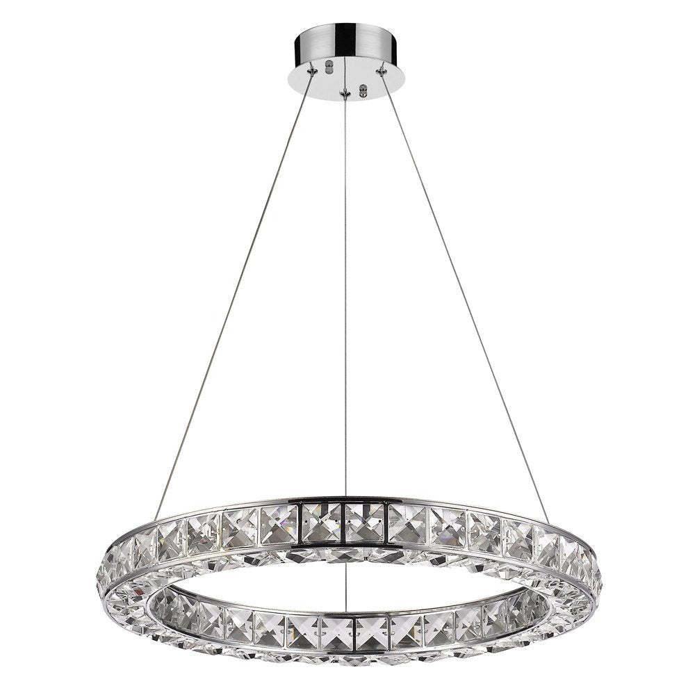 Silver Unique Statement Metal and Glass LED Dimmable Chandelier With Silver Shades HomeRoots