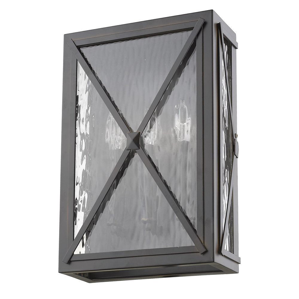 Black And Clear Three Light Transparent Dimmable Outdoor Hanging Lights With Bronze Shades HomeRoots