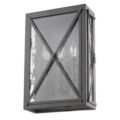 Black And Clear Three Light Transparent Dimmable Outdoor Hanging Lights With Bronze Shades HomeRoots