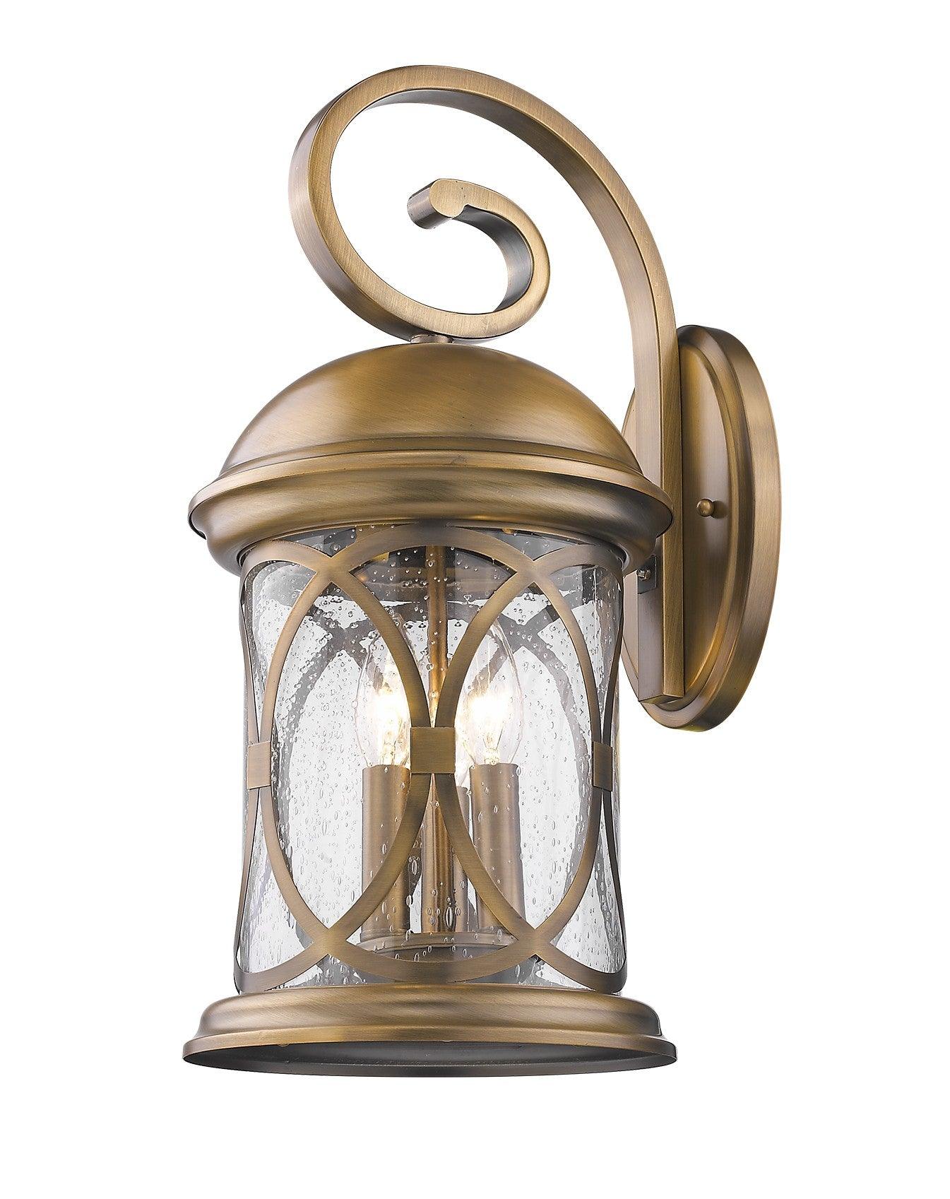 Lincoln 3-Light Antique Brass Wall Light - FurniFindUSA